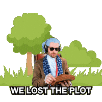 Confused Off The Rails Sticker