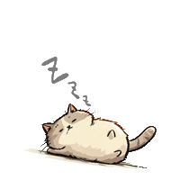 Tired Good Night Sticker by tururi