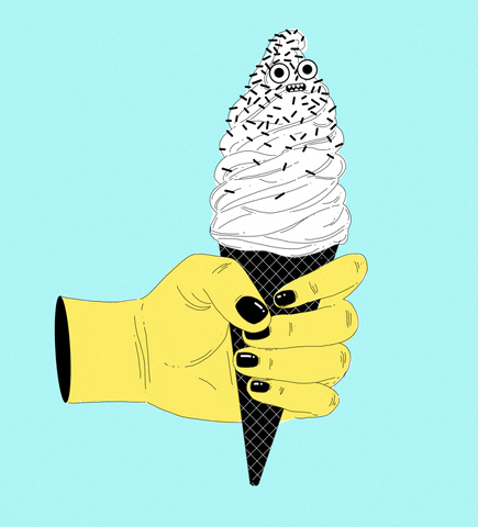 ice cream summer GIF by Abbey Lossing