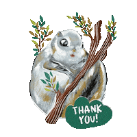 Illustration Thank You Sticker