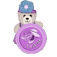 Fashion Bear Sticker