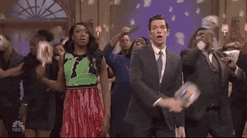 Fanning John Mulaney GIF by Saturday Night Live