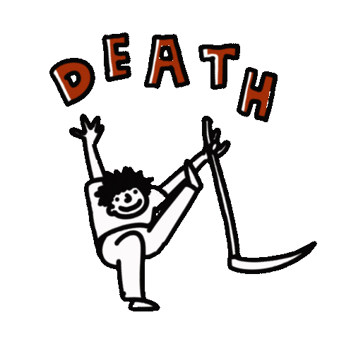Halloween Death Sticker
