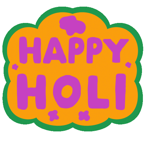 Holi Festival Indian Sticker by Sonamm