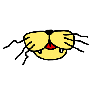 Cat Mouth Sticker by Originals