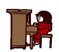 Play Piano Sticker