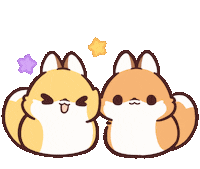 Happy Fox Sticker