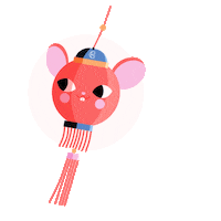 New Year Mouse Sticker by Culture Trip