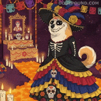Celebrate Day Of The Dead GIF by Doge Pound