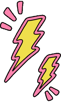 Flash Storm Sticker by Poppy Deyes