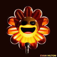 Flower Laughing GIF by Evan Hilton