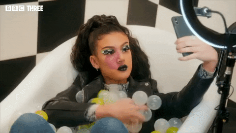 Maya Jama Reaction GIF by BBC Three