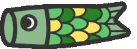 Koinobori Carp Streamer Sticker