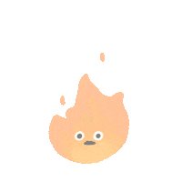 Angry Fire Sticker
