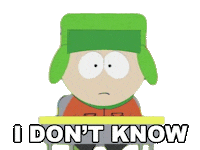 Kyle Broflovski Idk Sticker by South Park