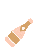 Celebrate Champagne Bottle Sticker by David's Bridal