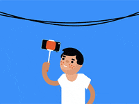 shock selfie GIF