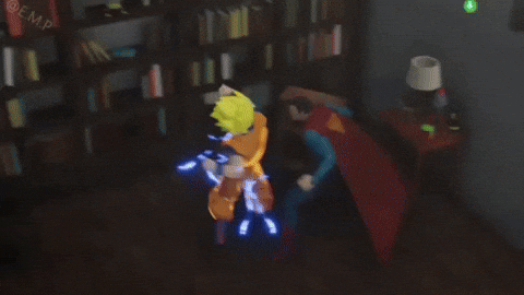 Elnebro dc superman dragon ball son goku GIF