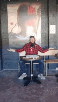 Shimmy Wellington GIF by Sweet Axe Throwing Co.