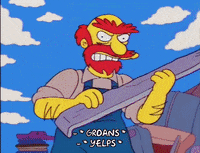 yell bart simpson GIF