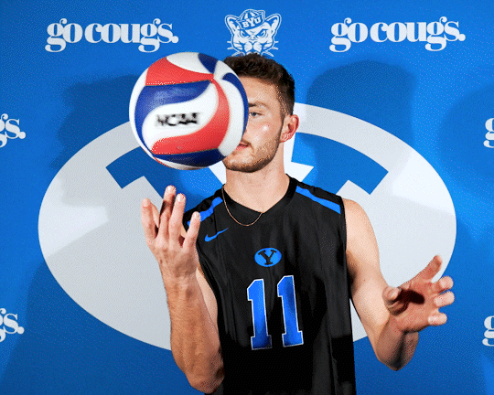 Volleyball Jaredbrady GIF by BYU Cougars