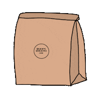 Paper Bag Takeaway Sticker by Brawn & Brains Coffee