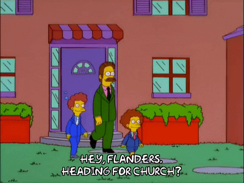 homer simpson todd flanders GIF