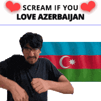 Azerbaijan Flag Sticker