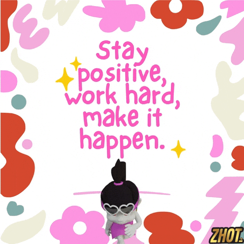 Work Hard Make It Happen GIF by Zhotcita
