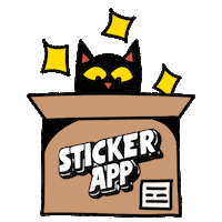 Cats Surprise Sticker by StickerApp