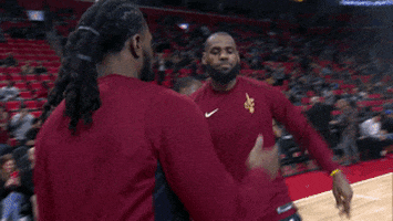 cleveland cavaliers armlock GIF by NBA