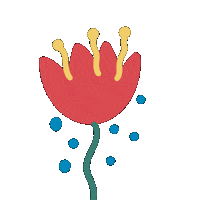 omishagandhi happy dance blue red Sticker