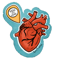 Anita_Ilustra love heart amor corazon Sticker