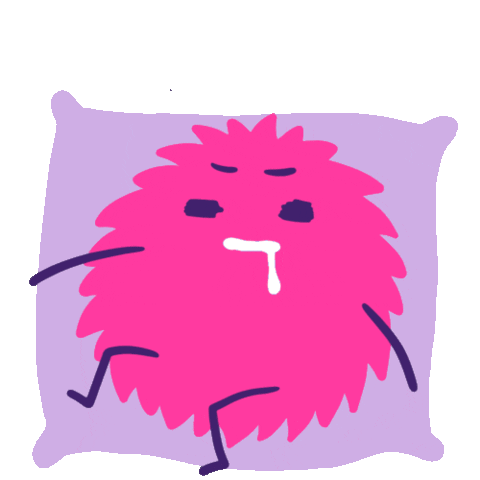 SkritterHQ tired sleep bed sleeping Sticker