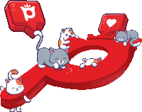 Cat Love Sticker by Petlebi