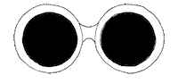 glasses 70s Sticker