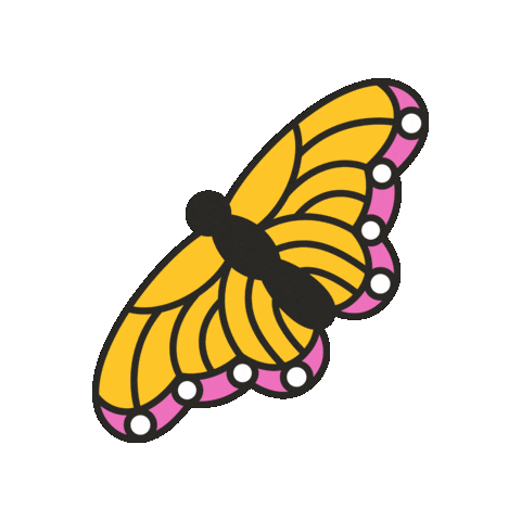 maevechocolate giphygifmaker fly butterfly insect Sticker