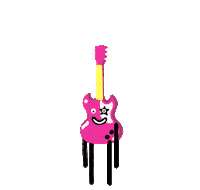 Guitar Jumping Sticker by michael tripolt / atzgerei