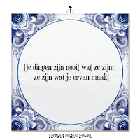 Wijsheid Spreuk Sticker by Tegelspreuken.nl