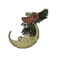 dinoflower kawaii nature autumn plant Sticker