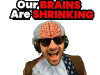 Small Brain Sticker