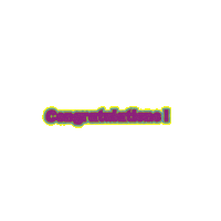 CreativeHatti congratulations sparkling sparks congo Sticker