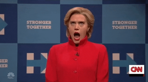 Yell Hillary Clinton GIF by Saturday Night Live