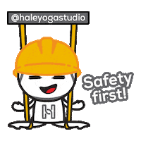haleyogastudio hale safetyfirst aerialyoga halesg Sticker