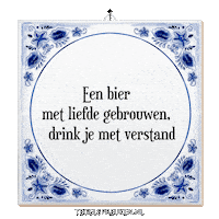 Humor Bier Sticker by Tegelspreuken.nl