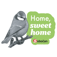 sobocandesignstudio design green bird tree Sticker