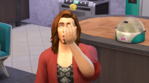 catch popcorn GIF by The Sims