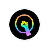 bostonuq fun logo rainbow gay Sticker