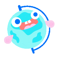 Cheer Up Globe Sticker by Snapask