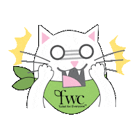 feelwellceramics cat shock kucing kaget Sticker